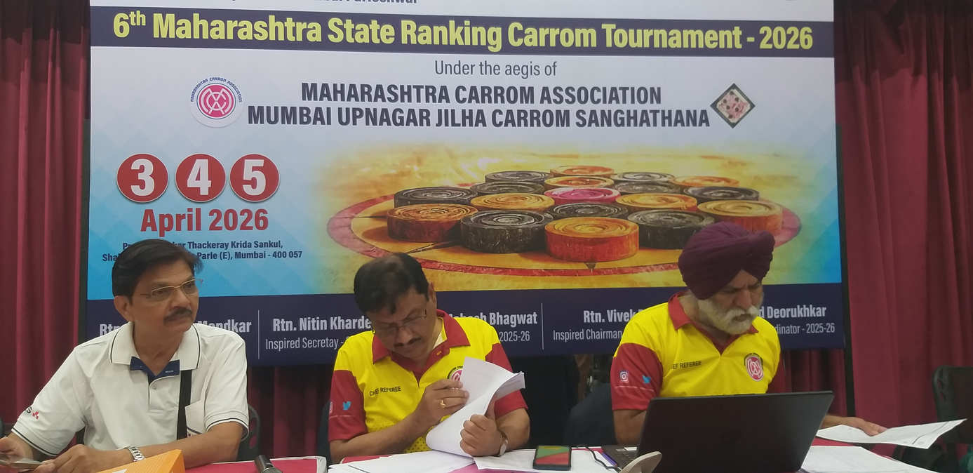 6th Rotary Club of Mumbai Parleshwar State Ranking Carrom Tournament 2026-27